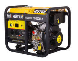 Электрогенератор дизельный LDG 5000LX Huter